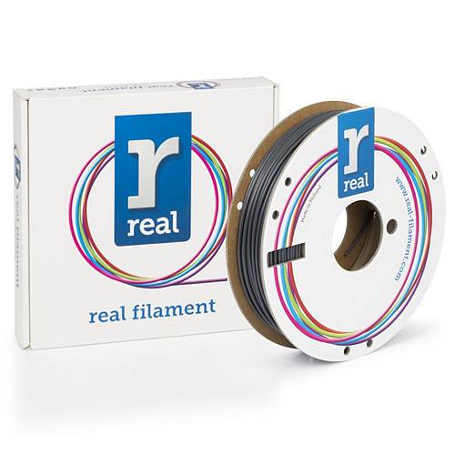 REAL PLA 3D Printer Filament - Gray- spool of 0.5Kg – 2.85mm (REALPLATGRAY500MM285)