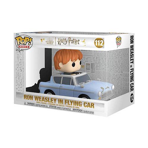 Funko Pop! Rides: Harry Potter - Ron Weasley in Flying Car #112 Super Deluxe (FNK56542)
