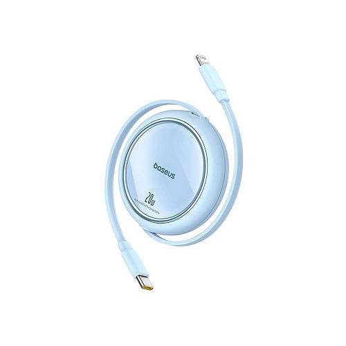 Baseus Retractable USB-C to Lightning Cable 20W Μπλε 1m (P10364501311-00) (BASP10364501311-00)