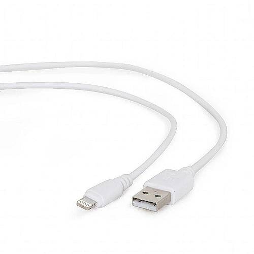 Cablexpert Cc- USB2-amlm-2m-w USB To 8-pin Cable Charging Transmission (Ipad,iphone5/6/7/8/x) 2m White (CC-USB2-AMLM-2M-W) (GEMCC-USB2-AMLM-2M-W)