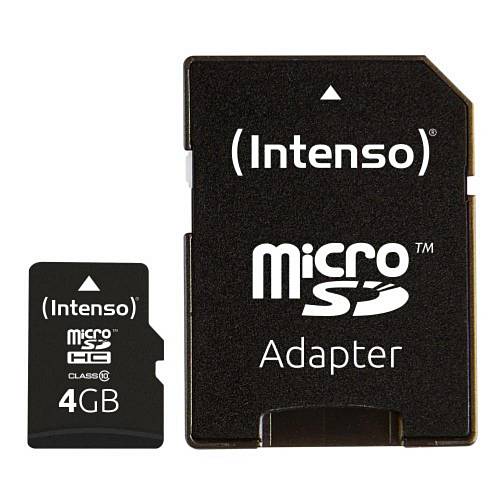 Intenso microSDHC Card  4GB Class 10 (3413450) (NSO3413450)