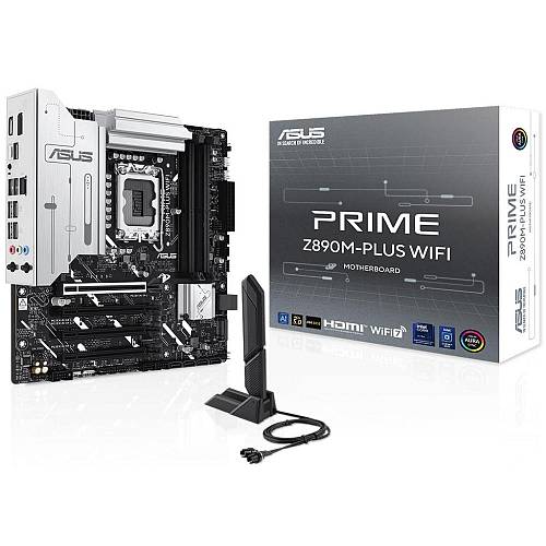 ASUS PRIME Z890M-PLUS WIFI Intel Z890 LGA 1851 (Socket V1) micro ATX (90MB1J80-M0EAY0) (ASU90MB1J80-M0EAY0)