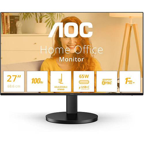 AOC 27B3CF2 IPS FHD USB-C Ergonomic Monitor 27'' with speakers (AOC27B3CF2)