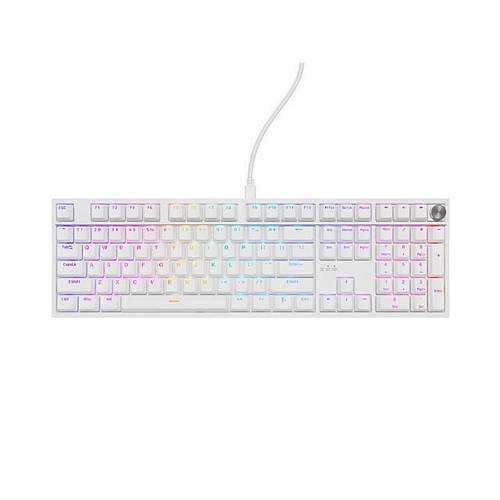 Genesis Gaming Keyboard Thor 404 US RGB Mechanical White Gateron Yellow Pro (NKG-2299) (GNSNKG-2299)