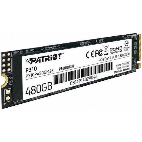 Patriot P310 480 GB PCIe 3.0 x4 NVMe 1.3 M.2 2280 (P310P480GM28) (PATRP310P480GM28)