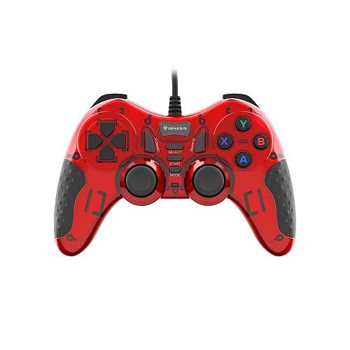 Genesis Gaming Gamepad Mangan 200 Wired for PC, Black/Red (NJG-1425) (GNSNJG-1425)