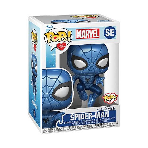 Funko Pop! Heroes: Marvel - Spider-Man #SE Make-a-Wish Special Edition Metallic (FNK36759)