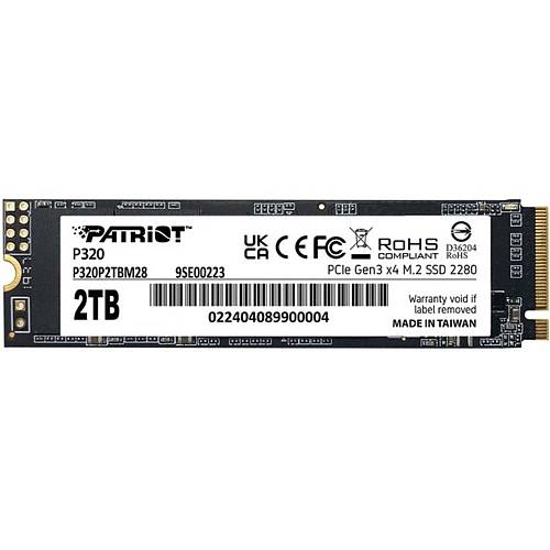 Patriot P320 2 TB PCIe 3.0 x4 NVMe 1.3 M.2 2280 (P320P2TBM28) (PATRP320P2TBM28)