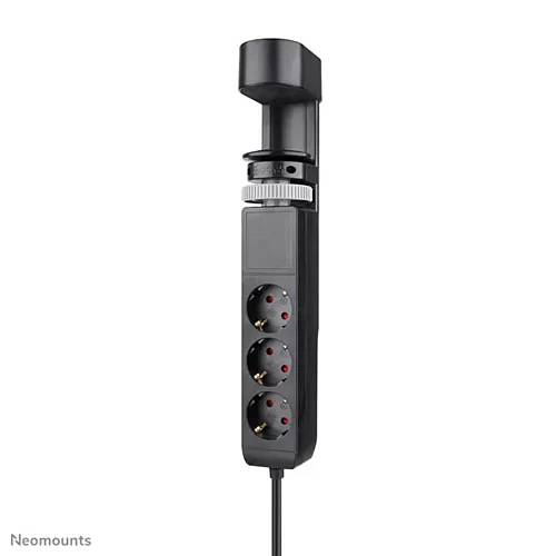 Neomounts VOLT Desk Clamp socket with Quick-charge USB Ports, 3x type-F 230V, 1x USB-A 18W, 2x USB-C 20W (DS22-840BL6) (NEODS22-840BL6)