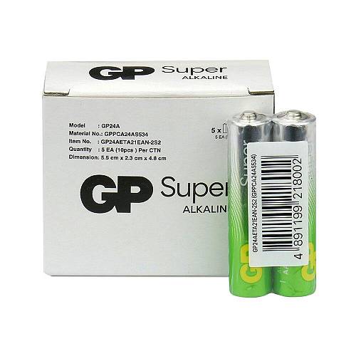 GP Super Alkaline G-TECH LR03 / AAA Alkaline Battery (GPB20530)