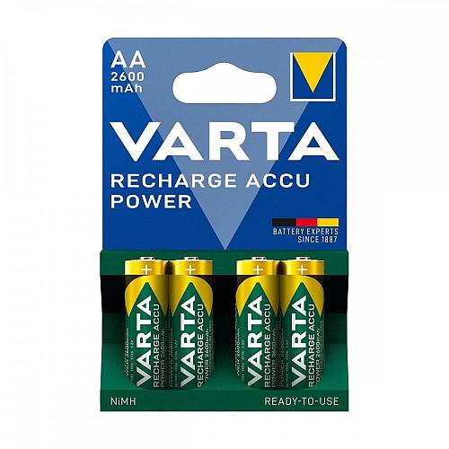 Varta Pro R2U R6 AA 2600mAh Rechargeable Batteries (VART10108)