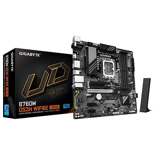Gigabyte B760M DS3H GEN5 Motherboard Micro ATX με Intel 1700 Socket (B760M DS3H GEN5) (GIGB760MDS3HGEN5)