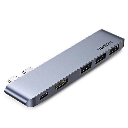 Ugreen Adapter Hub 2xUSB_C do 3x USB 3.0 HDMI (60559) (UGR60559)