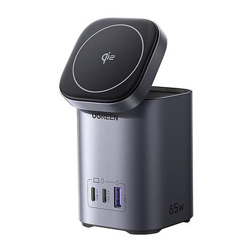 Ugreen Επιτραπέζιος γρήγορος φορτιστής 2in1 X555 USB + 2x USB-C 65W GaN (55321) (UGR55321)
