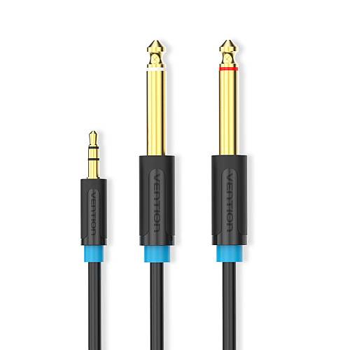 VENTION 3.5mm Male to 2*6.5mm Male Audio Cable 3M Black (BACBI) (VENBACBI)