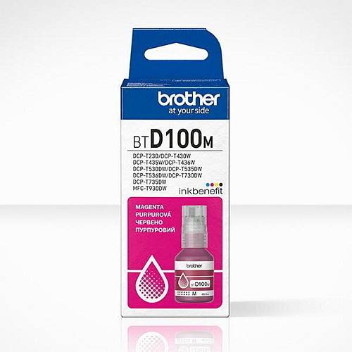 Brother Μελάνι Inkjet BT-D100Y Magenta (BTD100M) (BROBTD100M)