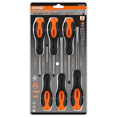 Shind Σετ Κατσαβιδια 6τεμ. Χτυπητα (SHI-94432) (SHI94432)