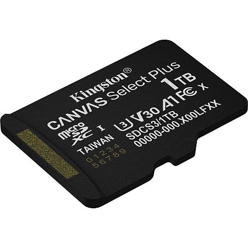Kingston microSD 1TB Canvas Select+ G3 150MB/s Adap (SDCS3/1TB) (KINSDCS3-1TB)