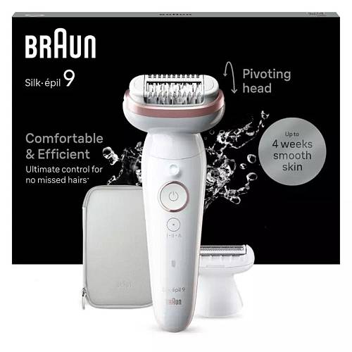Braun Silk-epil 9 Epilator Machine Epilator for the Body White (225229) (BRA225229)