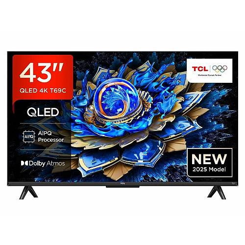 TCL 43T69C Smart TV 43" 4K UHD QLED HDR 2025 43" (43T69C) (TCL43T69C)