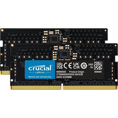 Crucial DDR5-5600 Kit 128GB 2x64GB SODIMM CL46 16Gbit (CT2K64G56C46S5) (CRUCT2K64G56C46S5)