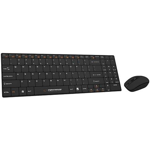 Esperanza Keyboard + Mouse Wireless 2.4ghz Ek122k (EK122K) (ESPEK122K)