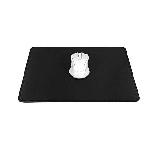Mousepad 35x25cm με Μαύρες Ραφές Μαύρο (1 τεμ.) (Ασυσκεύαστο)
