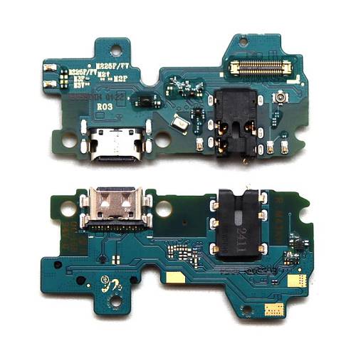 Πλακέτα Samsung M225F Galaxy M22 με Επαφή Φόρτισης, Επαφή Hands Free & Μικρόφωνο (Original)