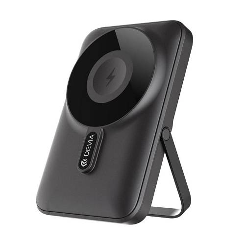 Ασύρματος Φορτιστής Ανάγκης Devia EP201 Magnetic PD 22.5W 10000mAh με Βραχίονα Στήριξης Extreme Speed Γκρι