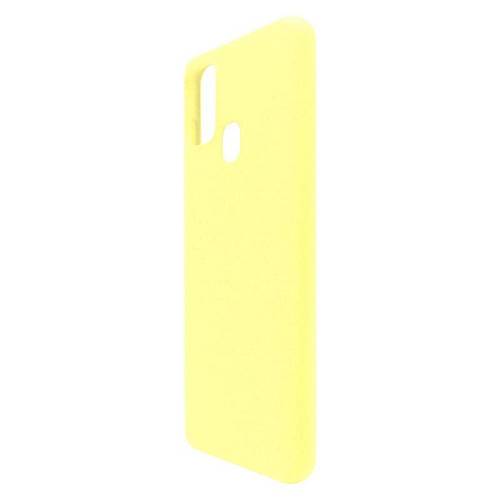 Θήκη Liquid Silicon inos Samsung A217F Galaxy A21s L-Cover Κίτρινο