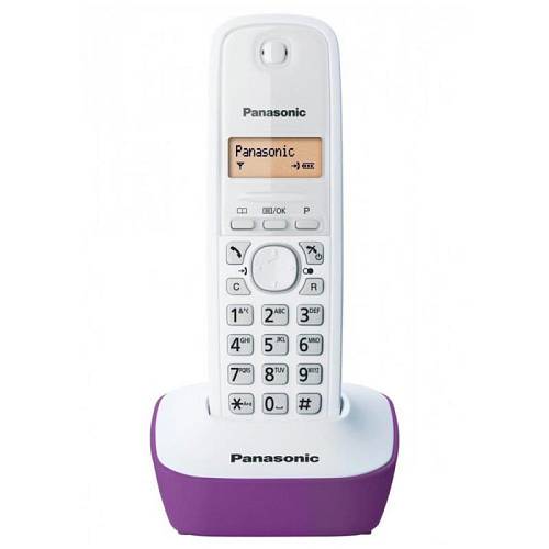 Ασύρματο Τηλέφωνο Panasonic KX-TG1611 Λευκό-Μωβ