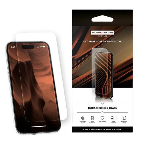 Tempered Glass Hammer Glass Apple iPhone 15 Pro Ult Guard (1 τεμ.)