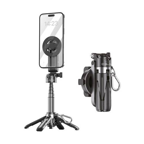 Ασύρματο Selfie Stick & Τρίποδο Blavec Coco Mini P05 Μαγνητικό με Τηλεχειριστήριο για Smartphones Πλάτους 60mm έως 95mm Μαύρο