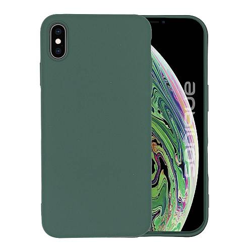 Θήκη Σιλικόνης My Colors Sonique Apple (Big Camera Hole) iPhone XS MAX Πράσινο Σκούρο