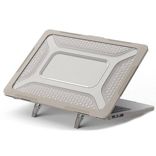 Θήκη για MacBook Sonique Icy Guardian με Βάση Στήριξης Apple MacBook Air 13.6" 2022 Μπεζ