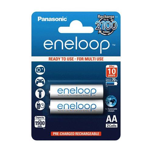 Μπαταρία Επαναφορτιζόμενη Panasonic Eneloop AA 1900mAh NiMH (2 τεμ.)