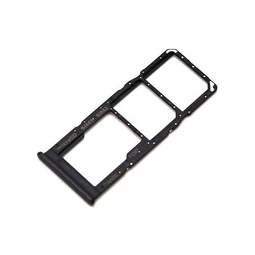 Βάση Κάρτας Sim & SD Samsung A125F Galaxy A12/ A127F Galaxy A12 Nacho Μαύρο (Original)