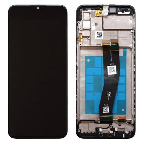 Οθόνη με Touch Screen & Μπροστινή Πρόσοψη Samsung A025G Galaxy A02s Μαύρο (Original)