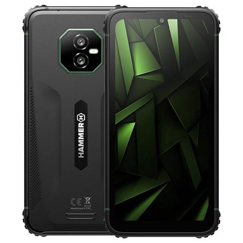 Κινητό Τηλέφωνο Hammer Ranger (Dual SIM) 128GB 6GB RAM Μαύρο-Πράσινο