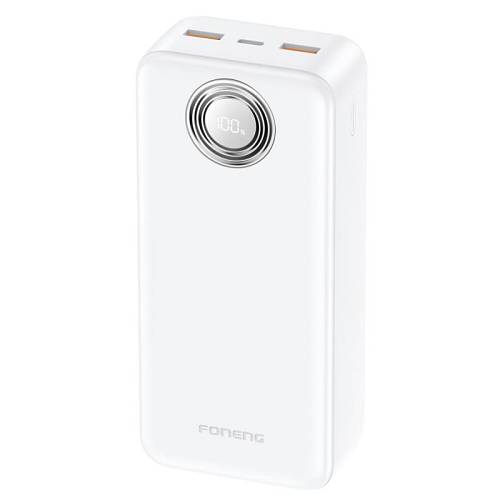 Φορτιστής Ανάγκης Foneng PX103 PD 22.5W 30000mAh με 2 Θύρες USB A & 1 Θύρα USB C Λευκό