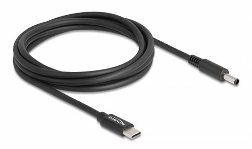 DELOCK καλώδιο τροφοδοσίας 87974, USB-C σε Dell 4.5x3mm, 1.5m, μαύρο 87974