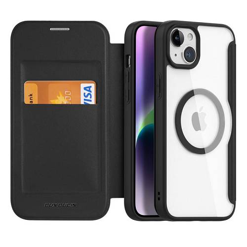 Θήκη Flip Dux Ducis Skin X Pro Wallet Apple iPhone 15 Plus Μαύρο