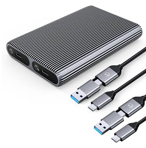 ORICO θήκη για 2x M.2 NVME SSD AM2C3-2N, 10Gbps, tool free, γκρι AM2C3-2N-GY-BP