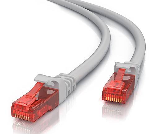 POWERTECH καλώδιο δικτύου CAB-N265 Cat 6 U/UTP, copper 24AWG, 25cm, γκρι CAB-N265
