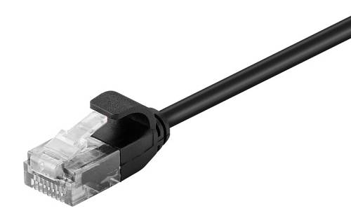 POWERTECH καλώδιο δικτύου CAB-N303, Cat 6 U/UTP, slim, copper, 1m, μαύρο CAB-N303