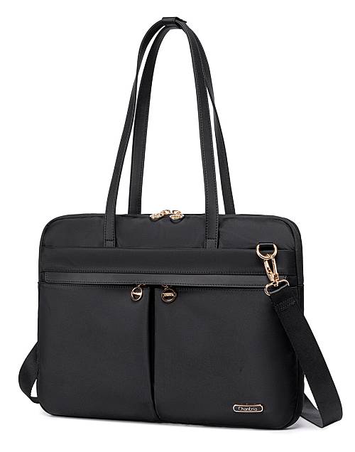 CHANTRIA γυναικεία τσάντα ώμου CB00773 για laptop 15.6", 4L, μαύρη CB00773-BK
