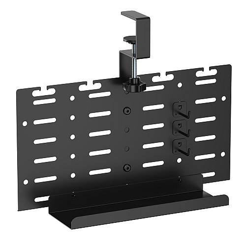 BRATECK cable management γραφείου CC11-20-1, μεταλλικό, 384x63x307mm, μαύρο CC11-20-1