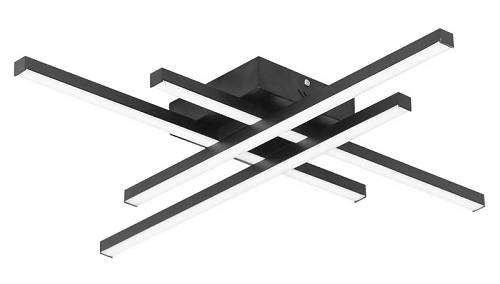 POWERTECH LED φωτιστικό οροφής HLL-0111, 50W, 4500K, 9x60x60cm, μαύρο HLL-0111