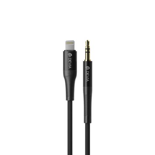 Καλώδιο Ήχου Devia EC619 Lightning σε 3.5mm 1m Ipure Μαύρο