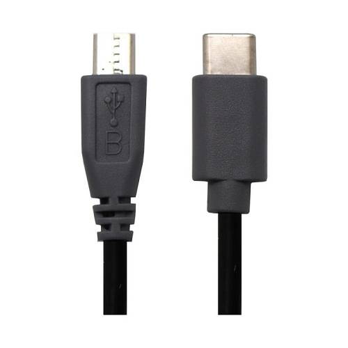Καλώδιο Σύνδεσης USB 2.0 USB C σε micro USB 10W 1m Μαύρο (Ασυσκεύαστο)